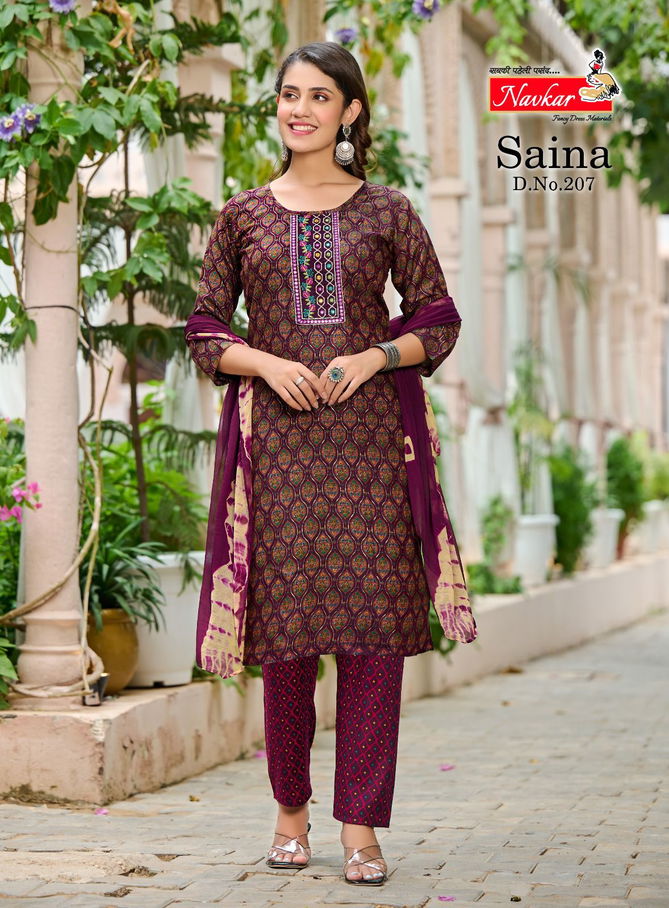 Navkar Saina Vol 2 Embroidery Readymade Suits Catalog
